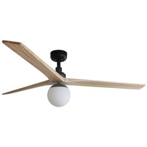 FARO BARCELONA Klim L Ventilador Con Luz Negro/roble Ø150cm FARO BARCELONA Klim L Ventilador Con Luz Negro/roble Ø150cm