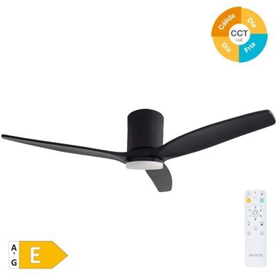 Ventilador de techo Kasama GSC - Luz CCT regulable - 132cm Negro Ventilador de techo Kasama GSC - Luz CCT regulable - 132cm Negro