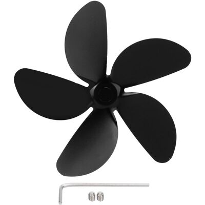 OEM Ventilador De Chimenea Universal Crezuo De 5 Aspas De Aleación De Aluminio, Color Negro.-crezuo OEM Ventilador De Chimenea Universal Crezuo De 5 Aspas De Aleación De Aluminio, Color Negro.-crezuo