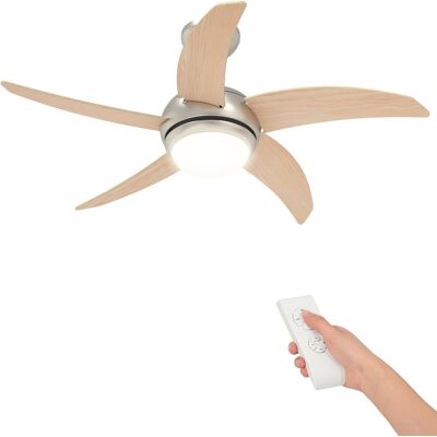 Ventilador De Techo Con Luz Y Control Remoto Ø 110 Cm Sonoma Vidaxl Ventilador De Techo Con Luz Y Control Remoto Ø 110 Cm Sonoma Vidaxl