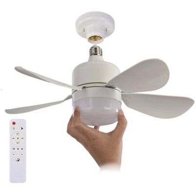OEM Ventilador De Techo Moderno Con Mando A Distancia Con Memoria De Forma, Regulador De 3 Velocidades Y 5 Aspas, Casquillo E27, Blanco. OEM Ventilador De Techo Moderno Con Mando A Distancia Con Memoria De Forma, Regulador De 3 Velocidades Y 5 Aspas, Casquillo E27, Blanco.