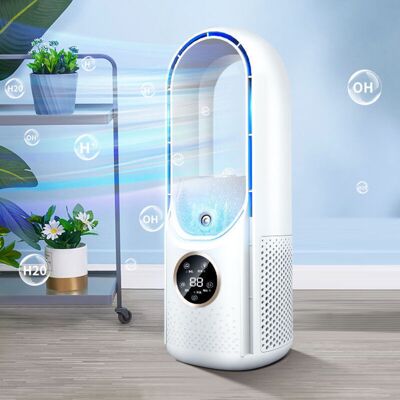 OEM Ventilador De Pedestal, Ventilador De Torre Oscilante, Sin Aspas, 6 Velocidades, Blanco OEM Ventilador De Pedestal, Ventilador De Torre Oscilante, Sin Aspas, 6 Velocidades, Blanco