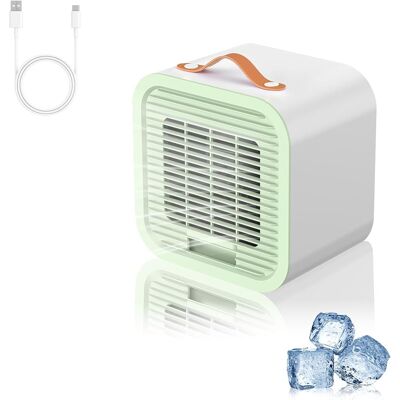 OEM Aire Acondicionado Portátil, Mini Enfriador De Aire Personal Silencioso, 3 Velocidades De Ventilador, Ventilador Recargable Por Usb, Adecuado Para Oficinas, Dormitorios Y Camping. OEM Aire Acondicionado Portátil, Mini Enfriador De Aire Personal Silencioso, 3 Velocidades De Ventilador, Ventilador Recargable Por Usb, Adecuado Para Oficinas, Dormitorios Y Camping.