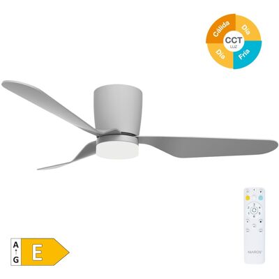 Ventilador de Techo Solesia con Luz y Control Remoto - 132cm Gris Ventilador de Techo Solesia con Luz y Control Remoto - 132cm Gris