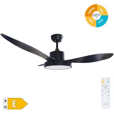 GSC Ventilador Techo Biula Con Luz Cct Regulable Y Mando Ø122 Dc Negro GSC Ventilador Techo Biula Con Luz Cct Regulable Y Mando Ø122 Dc Negro