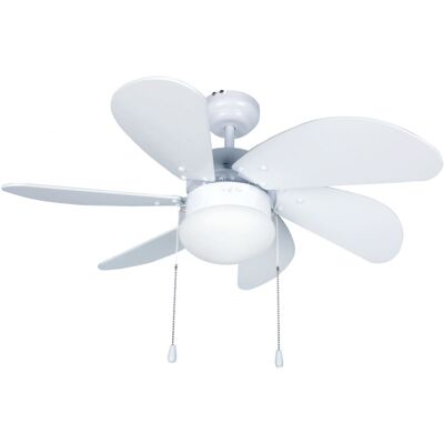 GSC Ventilador Techo Larde 2xe27 Ø82 6 Aspas Dc Blanco GSC Ventilador Techo Larde 2xe27 Ø82 6 Aspas Dc Blanco