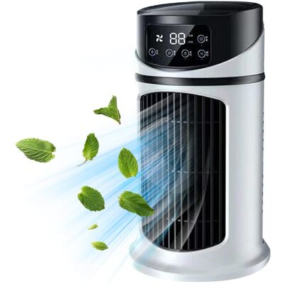 OEM Para Aires Acondicionados, Ventilador Pequeño Con 6 Velocidades, Aire Acondicionado Con Tanque De Agua De 300 Ml, Enfriador De Aire Por Evaporación De 6 H, Mini Mini Aire Acondicionado Para El Hogar Y OEM Para Aires Acondicionados, Ventilador Pequeño Con 6 Velocidades, Aire Acondicionado Con Tanque De Agua De 300 Ml, Enfriador De Aire Por Evaporación De 6 H, Mini Mini Aire Acondicionado Para El Hogar Y
