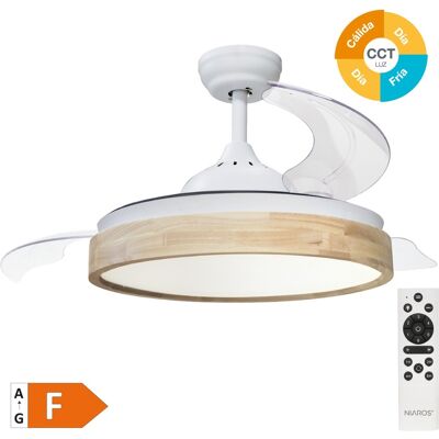 Ventilador de Techo Ranta con Luz - Modern, Aspas Retráctiles Ventilador de Techo Ranta con Luz - Modern, Aspas Retráctiles
