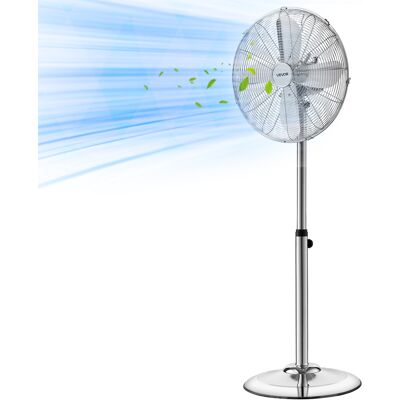 Vevor Ventilador De Pedestal 44,5 Cm, 1450 Cfm, Ventilador De Pie Oscilante De 75°, Altura Ajustable De 88,5 A 123 Cm, 3 Velocidades, De Alta Potencia Para Sala De Estar, Hogar, Oficina, Plateado Vevor Ventilador De Pedestal 44,5 Cm, 1450 Cfm, Ventilador De Pie Oscilante De 75°, Altura Ajustable De 88,5 A 123 Cm, 3 Velocidades, De Alta Potencia Para Sala De Estar, Hogar, Oficina, Plateado