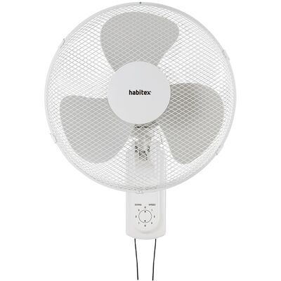 HABITEX VTP40 Ventilador de Pared - Ahorro de Espacio, Seguro, 3 Velocidades HABITEX VTP40 Ventilador de Pared - Ahorro de Espacio, Seguro, 3 Velocidades