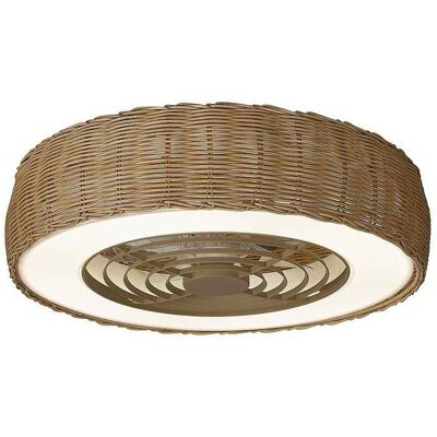 Mantra Ventilador Led De Rattan Con Aspas Ocultas Kilimanjaro Mini Mantra Ventilador Led De Rattan Con Aspas Ocultas Kilimanjaro Mini