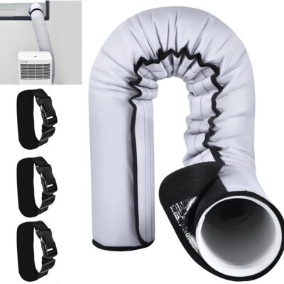 OEM Funda Aislante Para Conductos De Aire Acondicionado Portátiles De 5" Y 5,9" De Diámetro, Fácil De Instalar, Con 3 Correas Ajustables Con Hebilla. OEM Funda Aislante Para Conductos De Aire Acondicionado Portátiles De 5" Y 5,9" De Diámetro, Fácil De Instalar, Con 3 Correas Ajustables Con Hebilla.