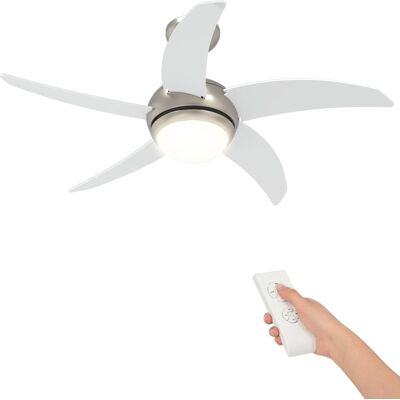 Ventilador De Techo Con Luz Y Control Remoto Ø 110 Cm Blanco Vidaxl Ventilador De Techo Con Luz Y Control Remoto Ø 110 Cm Blanco Vidaxl