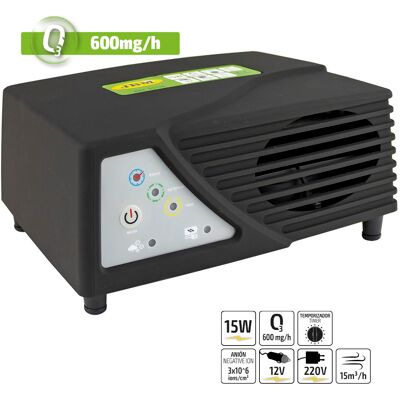 Jbm - Generador De Ozono Portátil 600 Mg/h (12v/220v) 53796 Jbm - Generador De Ozono Portátil 600 Mg/h (12v/220v) 53796