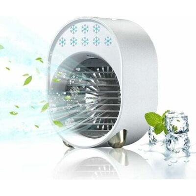 FOCTRO Mini Aire Acondicionado, Mini Ventilador Refrigerador, Aire Acondicionado Portátil (blanco) FOCTRO Mini Aire Acondicionado, Mini Ventilador Refrigerador, Aire Acondicionado Portátil (blanco)