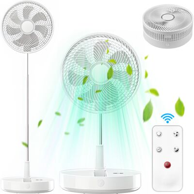 IROVAMI Ventilador Oscilante De 30 Cm – Control Remoto, Batería De 10800 Mah, Altura Ajustable, 8 Velocidades, Funcionamiento Silencioso, Temporizador – Hogar, Dormitorio, Viajes, Oficina, Tienda De Campaña IROVAMI Ventilador Oscilante De 30 Cm – Control Remoto, Batería De 10800 Mah, Altura Ajustable, 8 Velocidades, Funcionamiento Silencioso, Temporizador – Hogar, Dormitorio, Viajes, Oficina, Tienda De Campaña