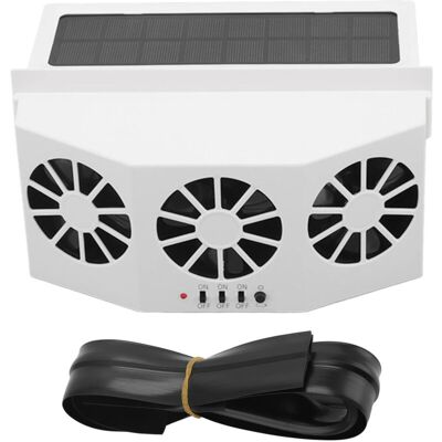 OEM Enfriador Solar Para Coche De Gran Angular Con 3 Ventiladores, Desodorizante, Ventilador De Extracción De Bajo Consumo, Blanco -crezuo OEM Enfriador Solar Para Coche De Gran Angular Con 3 Ventiladores, Desodorizante, Ventilador De Extracción De Bajo Consumo, Blanco -crezuo