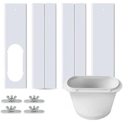 SANS MARQUE Conjunto De 4 Piezas Que Incluye Cortinas Correderas Ajustables De 1,4 M Y Paneles Resistentes Al Viento Para Aires Acondicionados Portátiles. SANS MARQUE Conjunto De 4 Piezas Que Incluye Cortinas Correderas Ajustables De 1,4 M Y Paneles Resistentes Al Viento Para Aires Acondicionados Portátiles.