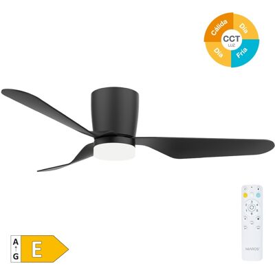 Ventilador de Techo Solesia GSC con Luz - 132cm Negro Ventilador de Techo Solesia GSC con Luz - 132cm Negro