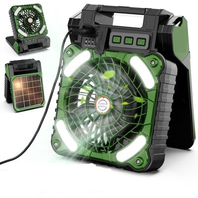 COOCHEER Ventilador Solar Portátil Para Acampar Con Luz Led, Temporizador, 4 Velocidades, Ventilador De Mesa Usb, Batería Recargable De 10400 Mah, Ventilador Inalámbrico Silencioso Para Oficina, Dormitorio, Ba COOCHEER Ventilador Solar Portátil Para Acampar Con Luz Led, Temporizador, 4 Velocidades, Ventilador De Mesa Usb, Batería Recargable De 10400 Mah, Ventilador Inalámbrico Silencioso Para Oficina, Dormitorio, Ba