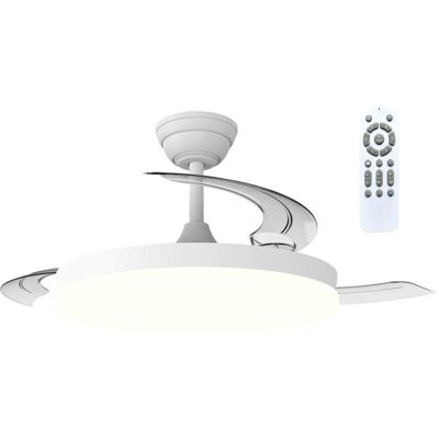 WONDERLAMP Ventilador Led Con Aspas Retráctiles Verno Eco Cct Dim (48w) WONDERLAMP Ventilador Led Con Aspas Retráctiles Verno Eco Cct Dim (48w)