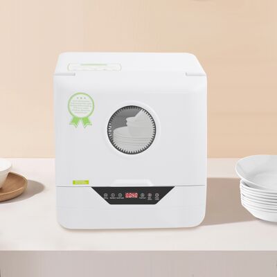 SANBOUSI Lavavajillas De Encimera, Lavavajillas Portátil De Encimera, Mini Lavavajillas Con 4 Modos De Lavado SANBOUSI Lavavajillas De Encimera, Lavavajillas Portátil De Encimera, Mini Lavavajillas Con 4 Modos De Lavado