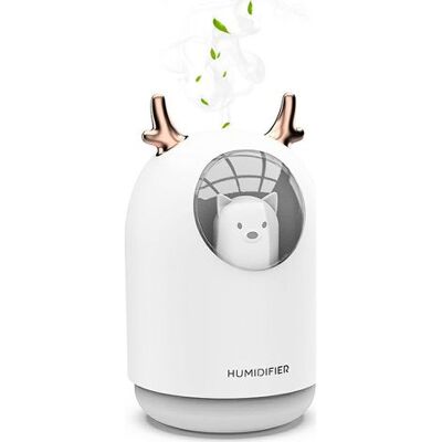 ENLENK Humidificador De Aire Para Bebé, Habitación, Ultrasónico, Silencioso, Con Difusor De Aceites Esenciales, 7 Colores De Luz, Apagado Automático De 12 H, 300 Ml ENLENK Humidificador De Aire Para Bebé, Habitación, Ultrasónico, Silencioso, Con Difusor De Aceites Esenciales, 7 Colores De Luz, Apagado Automático De 12 H, 300 Ml