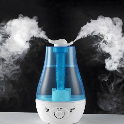 OEM Humidificador Ultrasónico De 3 Litros Con Doble Boquilla Para Habitaciones Grandes De Hasta 20 M² Con Luz Led, Silencioso (36 Db), Ideal Para Habitaciones De Bebés. OEM Humidificador Ultrasónico De 3 Litros Con Doble Boquilla Para Habitaciones Grandes De Hasta 20 M² Con Luz Led, Silencioso (36 Db), Ideal Para Habitaciones De Bebés.