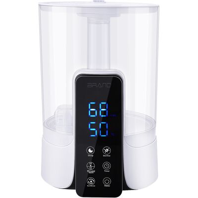 Infinite Humidificador Con Capacidad De 6 Litros Para Habitaciones Grandes, Función De Vapor Frío/caliente, Funcionamiento Silencioso, Filtro Integrado, Color Blanco Abs+pc Infinite Humidificador Con Capacidad De 6 Litros Para Habitaciones Grandes, Función De Vapor Frío/caliente, Funcionamiento Silencioso, Filtro Integrado, Color Blanco Abs+pc