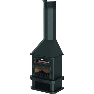 Bronpi - Ebro - 14 kW - 350 m3 - Chimenea Bronpi - Ebro - 14 kW - 350 m3 - Chimenea