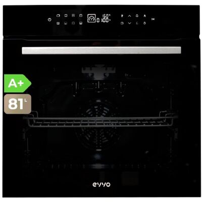 Evvo Horno Eléctrico Empotrable - Eficiencia A+, 81 L De Capacidad, Función Airfryer, 14 Programas, Temporizador, Display Digita Evvo Horno Eléctrico Empotrable - Eficiencia A+, 81 L De Capacidad, Función Airfryer, 14 Programas, Temporizador, Display Digita
