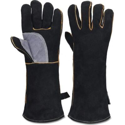 OEM Guantes Extremadamente Resistentes Al Fuego Y Al Calor Con Cuero Cosido, Ideales Para Chimeneas, Estufas, Hornos, Parrillas, Soldaduras, Barbacoas, Migs, Mangas De Horno Y Tratamiento De Animales. OEM Guantes Extremadamente Resistentes Al Fuego Y Al Calor Con Cuero Cosido, Ideales Para Chimeneas, Estufas, Hornos, Parrillas, Soldaduras, Barbacoas, Migs, Mangas De Horno Y Tratamiento De Animales.