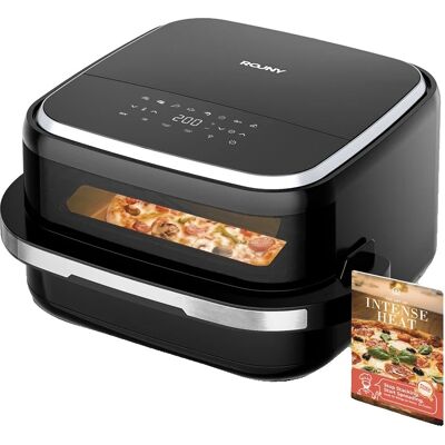OEM Horno Para Pizza, 11 Funciones De Cocción En 1, Controles Táctiles, Color Negro, 220 V. OEM Horno Para Pizza, 11 Funciones De Cocción En 1, Controles Táctiles, Color Negro, 220 V.