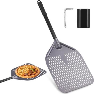 OEM Pala Para Pizza De 30 Cm, Pala Redonda Para Pizza En Acero Inoxidable, Aluminio Anodizado Duro Que Se Desliza Fácilmente Sobre La Piedra Para Pizza, Para Hornear En El Horno, Prepara Deliciosas Pizzas OEM Pala Para Pizza De 30 Cm, Pala Redonda Para Pizza En Acero Inoxidable, Aluminio Anodizado Duro Que Se Desliza Fácilmente Sobre La Piedra Para Pizza, Para Hornear En El Horno, Prepara Deliciosas Pizzas