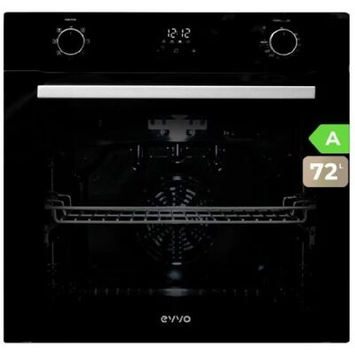 Evvo Horno Eléctrico Empotrable, Eficiencia A - 2800w, 72 Litros, Función Grill, 7 Programas, Temporizador, Mando Selector, Puer Evvo Horno Eléctrico Empotrable, Eficiencia A - 2800w, 72 Litros, Función Grill, 7 Programas, Temporizador, Mando Selector, Puer