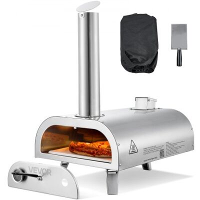 OEM Horno De Pizza Portátil Para Exteriores De 30 Cm, Con Termómetro Integrado, Para Pizza De Leña De Acero Inoxidable, Para Patio, Camping, Incluye Piedra, Pala Y Bolsa De Transporte, Plata OEM Horno De Pizza Portátil Para Exteriores De 30 Cm, Con Termómetro Integrado, Para Pizza De Leña De Acero Inoxidable, Para Patio, Camping, Incluye Piedra, Pala Y Bolsa De Transporte, Plata