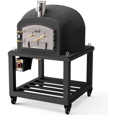 SUINGA Horno Kitaway Con Base + Gas 100x100x65 Cm Negro Medidas 100x100x170 Cm Horno De Gas Profesional Y Manã³metro SUINGA Horno Kitaway Con Base + Gas 100x100x65 Cm Negro Medidas 100x100x170 Cm Horno De Gas Profesional Y Manã³metro
