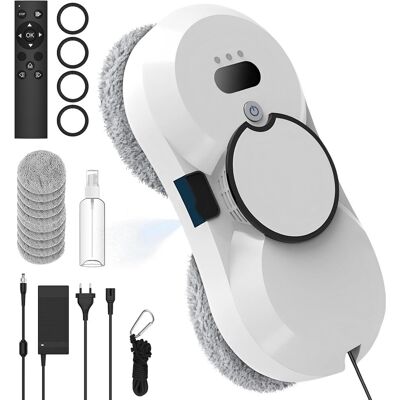 OEM Robot Limpiacristales, Succión De 5600 Pa, Robot Limpiacristales Automático, Sistema De Seguridad, Navegación Inteligente, Control Remoto, Para Todo Tipo De Superficies Lisas, Incluye 10 Paños De Limp OEM Robot Limpiacristales, Succión De 5600 Pa, Robot Limpiacristales Automático, Sistema De Seguridad, Navegación Inteligente, Control Remoto, Para Todo Tipo De Superficies Lisas, Incluye 10 Paños De Limp