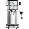 Cecotec - Cafetera para Espressos y Cappuccino Cafelizzia 790 Steel Pro. 1350 w, Manometro, Sistema Thermoblock, 20 Bares, Modo Auto para 1-2 Cafés,