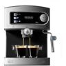 CECOTEC Cafetera Express Manual Power Espresso 20. 850 w, Presión 20 Bares, Depósito de 1,6L, Brazo Doble Salida, Vaporizador, Superficie Calientatazas,