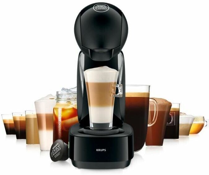 Cafetera multibebida con capsulas KRUPS NESCAFE DOLCE GUSTO INFINISSIMA YY3878FD - Negra - PresiÛn 15 bares