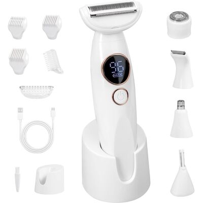 OEM Afeitadora Eléctrica Y Recortadora De Bikini 5 En 1 Para Mujer - Afeitadora Íntima Resistente Al Agua Ipx7 Para Rostro, Cuerpo, Línea Del Bikini Y Cejas - Afeitadora Femenina Inalámbrica Con Base De C OEM Afeitadora Eléctrica Y Recortadora De Bikini 5 En 1 Para Mujer - Afeitadora Íntima Resistente Al Agua Ipx7 Para Rostro, Cuerpo, Línea Del Bikini Y Cejas - Afeitadora Femenina Inalámbrica Con Base De C
