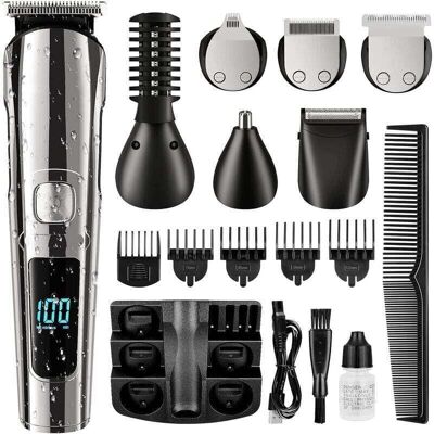 DPZO Recortadora De Barba, Recortadora De Pelo Inalámbrica Para Hombre, Resistente Al Agua Para Cuerpo, Bigote, Nariz, Orejas, Cara, Afeitadora Eléctrica, Kit De Aseo Todo En Uno, Recargable Por Usb DPZO Recortadora De Barba, Recortadora De Pelo Inalámbrica Para Hombre, Resistente Al Agua Para Cuerpo, Bigote, Nariz, Orejas, Cara, Afeitadora Eléctrica, Kit De Aseo Todo En Uno, Recargable Por Usb