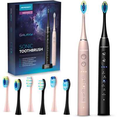 OEM Berdsen Galaxy Duo Cepillo De Dientes Sónico, Juego De 2 OEM Berdsen Galaxy Duo Cepillo De Dientes Sónico, Juego De 2