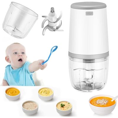 DPZO Mini Licuadoras Para Bebés, Mini Procesador De Alimentos, Licuadora Para Bebés De 300 Ml, Mini Picadora Eléctrica, Mini Procesador De Alimentos Con Carga Usb, Licuadora Eléctrica Para Niños, Preparado DPZO Mini Licuadoras Para Bebés, Mini Procesador De Alimentos, Licuadora Para Bebés De 300 Ml, Mini Picadora Eléctrica, Mini Procesador De Alimentos Con Carga Usb, Licuadora Eléctrica Para Niños, Preparado