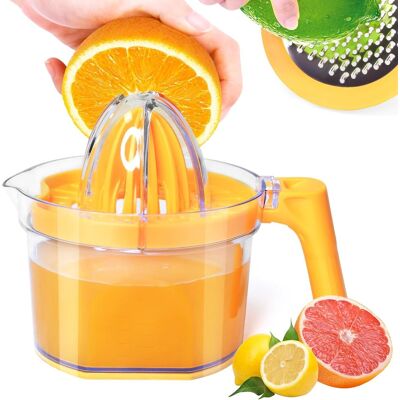 OEM Exprimidor De Cítricos 4 En 1: Exprimidor Manual De Limón, Exprimidor Multifuncional De Naranja, Exprimidor De Lima, Exprimidor De Cítricos Con Mango Ergonómico Extraíble, Capacidad De 500 Ml (naranja OEM Exprimidor De Cítricos 4 En 1: Exprimidor Manual De Limón, Exprimidor Multifuncional De Naranja, Exprimidor De Lima, Exprimidor De Cítricos Con Mango Ergonómico Extraíble, Capacidad De 500 Ml (naranja