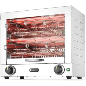 Hendi - Tostadora De Sándwich De Cuarzo De 3000 W Con 6 Pinzas Hendi - Tostadora De Sándwich De Cuarzo De 3000 W Con 6 Pinzas
