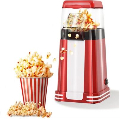 OEM Máquina De Palomitas Retro, Máquina De Palomitas De Aire Caliente De 1200 W Con Vaso Medidor, Un Botón, Sin Aceite, Perfecta Para Cine En Casa, Noches De Películas Y Fiestas. OEM Máquina De Palomitas Retro, Máquina De Palomitas De Aire Caliente De 1200 W Con Vaso Medidor, Un Botón, Sin Aceite, Perfecta Para Cine En Casa, Noches De Películas Y Fiestas.