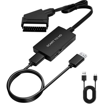 OEM Adaptador De Scart A Hdtv, Convertidor De Audio/vídeo Hd 1080p Con Cable Hdtv, Para Hdtv, Stb, Vhs, Sky, Dvd, Blu-ray, Etc. OEM Adaptador De Scart A Hdtv, Convertidor De Audio/vídeo Hd 1080p Con Cable Hdtv, Para Hdtv, Stb, Vhs, Sky, Dvd, Blu-ray, Etc.
