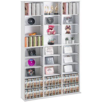 OEM Medienaufbewahrungsschrank, 9-lagiges Dvd-regal Für Bis Zu 756 Cds, Verstellbare Cd-regale Mit 27 Fächern, Schützt Und Organisiert Musik-, Film-, Videospiel- Oder Erinnerungssammlungen, Weiß OEM Medienaufbewahrungsschrank, 9-lagiges Dvd-regal Für Bis Zu 756 Cds, Verstellbare Cd-regale Mit 27 Fächern, Schützt Und Organisiert Musik-, Film-, Videospiel- Oder Erinnerungssammlungen, Weiß